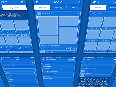 Wireframin' app application blueprint. mobile interface ios ios7 iphone ui ux wireframe