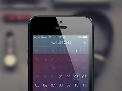 Obsessed with calendars... app application calendar flat ios ios7