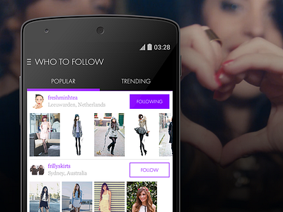STYLIGHT - Discover and shop fashion you love android app application fashion follow list nexus shopping stylight users