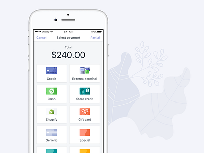 Shopify POS - Payment Selection