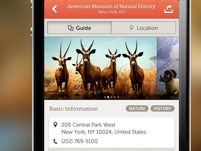 Mused Guide app application guide icons iphone mobile mused museums orange pictures tags