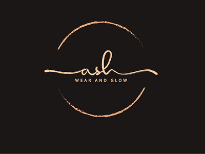 ASH LOGO beauty product branding design flat illustration logo logo design minimal typography vector