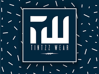 Tintzz Wear logo branding design flat illustration illustrator logo logo design minimal typography vector