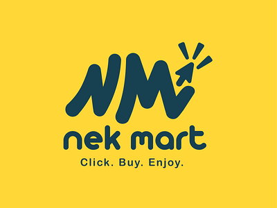 Nek Mart branding illustration logo mart nek nm