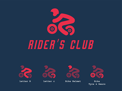 Rider's Club branding graphic design logo motion graphics moto motorbike riders club