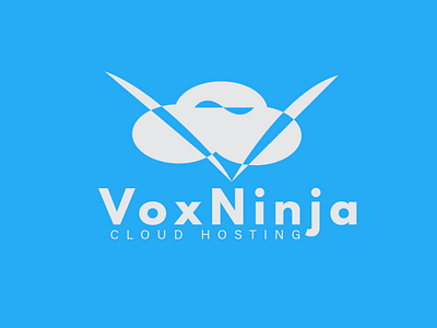 Vox Ninja Cloud app app design branding design icon illustrator logo logodesign minimal typography vector