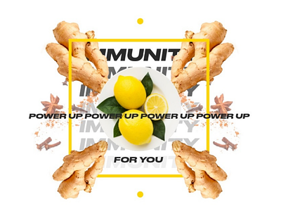 IMMUNITY POWER UP collage lemon