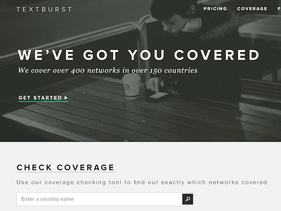 Textburst coverage banner black carl fairclough clean coverage dark gray grey minimal search textburst