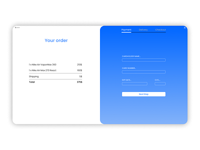 #DailyUI 002 bankcard card checkout daily ui design sign in sign up ui ui design uiux user interface ux webdesign