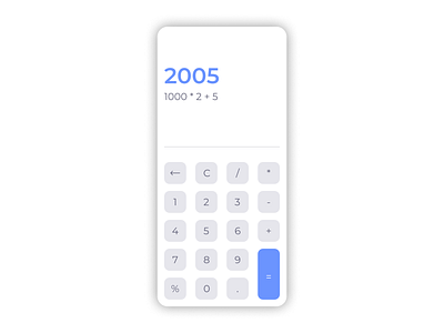 #DailyUI 004 bankcard calculator calculator app calculator ui card checkout daily ui sign in sign up ui design uiux user interface webdesign