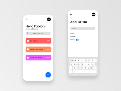 To-Do Mobile UI Design app branding daily ui design illustration logo t do task to do to do ui ui design uiux user interface webdesign