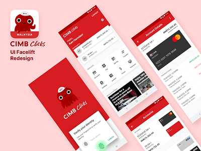 CIMBClick UI facelift Redesign