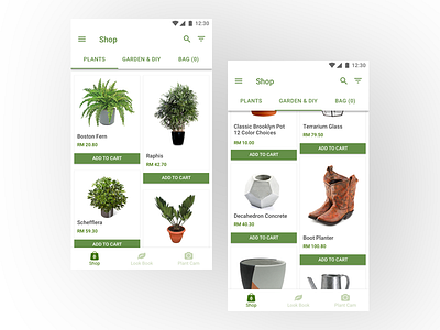 Shopping UI Material Design interface material design shop shopping ui