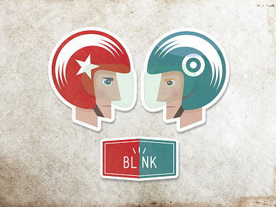 Blink blink character illustration