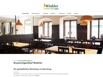 Wirtshaus Website design desktop flat hotel minimal restaurant branding webdesign website