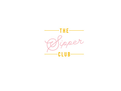 the sipper club bar branding design flat indesign logo minimal typography wine
