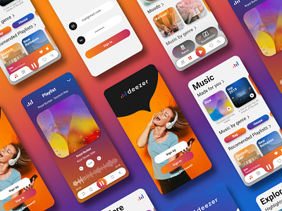 Deezer Music Mobile App Concept