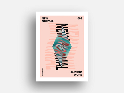 New Normal Poster art artwork design editorial poster print typography vector