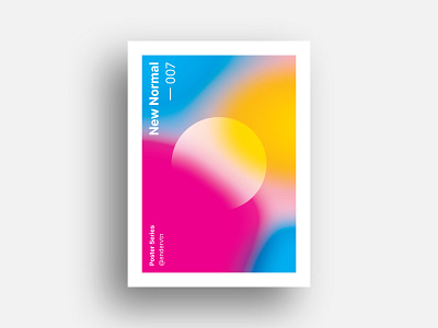 New Normal Poster art circle color colorful creative design editorial experiment exploration gradient minimal new normal pastel poster print rectangle shape shapes