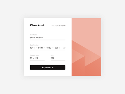 Minimal Checkout Card Design card card design checkout component design ecommerce flat minimal minimalist minimalistic pattern library payment section system ui ux vector web web design website