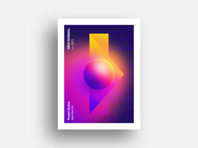 New Normal Poster Design art circle color colorful creative design editorial experiment exploration gradient minimal new normal pastel poster print rectangle shape shapes