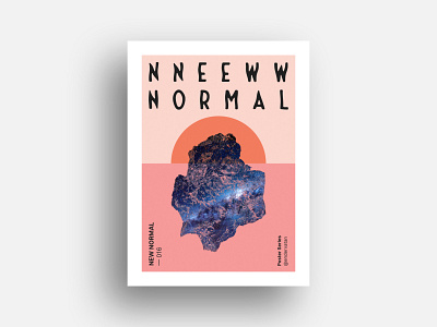 New Normal Poster Design 16 art circle color colorful creative design editorial experiment exploration geometric gradient minimal new normal pastel poster print rectangle shape shapes