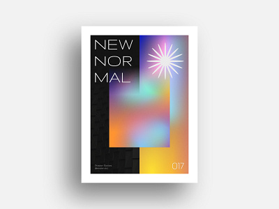 New Normal Poster Design 19 art circle color colorful creative design editorial experiment exploration geometric gradient minimal new normal pastel poster print rectangle shape shapes