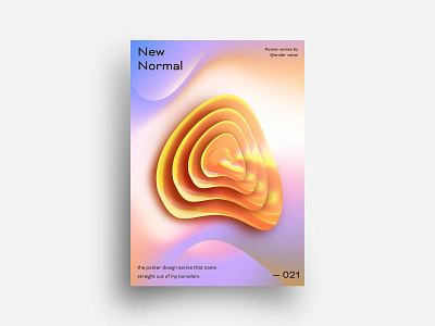 New Normal Poster 21 art circle color colorful creative design editorial experiment exploration geometric gradient minimal new normal pastel poster print rectangle shape shapes