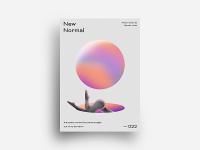 New Normal Poster 22 art circle color colorful creative design editorial experiment exploration geometric gradient minimal new normal pastel poster print rectangle shape shapes