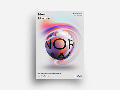 New Normal Poster Design 23 art circle color colorful creative design editorial experiment exploration geometric gradient minimal new normal pastel poster print rectangle shape shapes