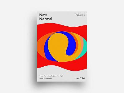 New Normal Poster Design 24 art circle color colorful creative design editorial experiment exploration geometric gradient minimal new normal pastel poster print rectangle shape shapes