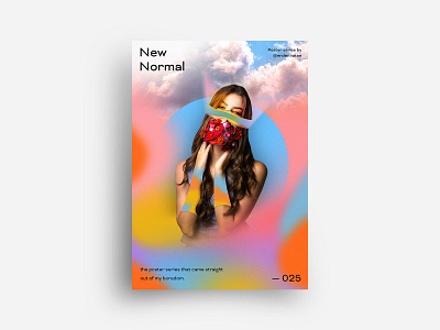 New Normal Poster Design 25 art circle color colorful creative design editorial experiment exploration geometric gradient minimal new normal pastel poster print rectangle shape shapes