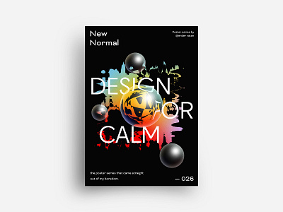 New Normal Poster Design 26 art circle color colorful creative design editorial experiment exploration geometric gradient minimal new normal pastel poster print rectangle shape shapes