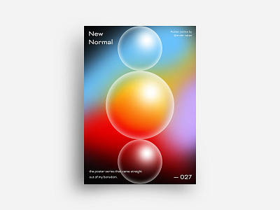 New Normal Poster Design 27 art circle color colorful creative design editorial experiment exploration geometric gradient minimal new normal pastel poster print rectangle shape shapes