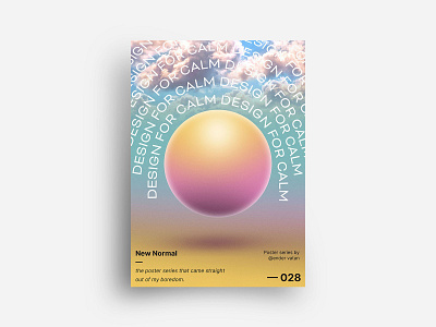 New Normal Poster Design 28 art circle color colorful creative design editorial experiment exploration geometric gradient minimal new normal pastel poster print rectangle shape shapes