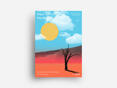 New Normal Poster Design 30 art circle color colorful creative design editorial experiment exploration geometric gradient minimal new normal pastel poster print rectangle shape shapes