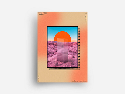 New Normal Poster Design 32 art circle color colorful creative design editorial experiment exploration geometric gradient minimal new normal pastel poster print rectangle shape shapes