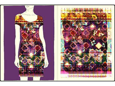 culture mix allover art exhibition fashion for sale illustration pattern pattern design print textile watercolor