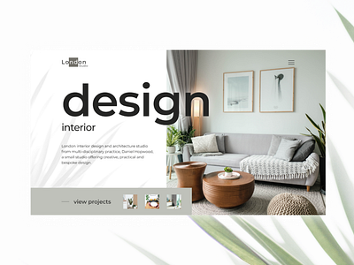 Interior Studio/Landing Page