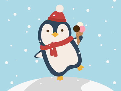 Baby Penguin animal animal illustration character illustration figma illustration illustrator kids illustration penguin vector winter