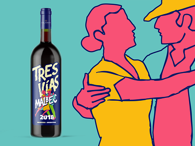 Tres Vias / Calabria Wines / Label Design Packaging