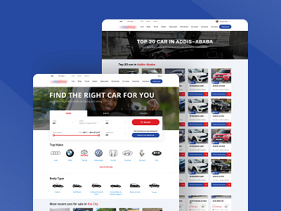 Multi-vendor vehicle marketplace design icon ui ux web