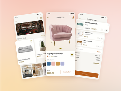Design concept - Furniture Marketplace design ui web