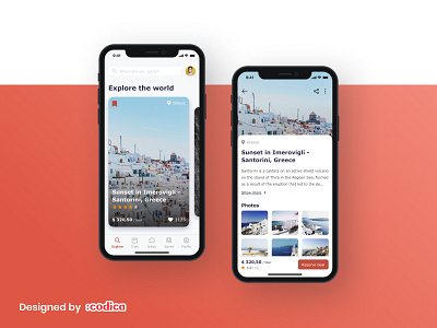 Travel Mobile App Design Concept design ui ux web