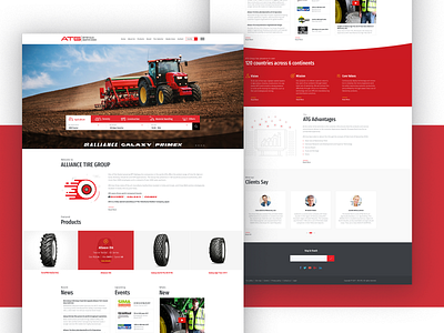 ATG Website design desinger illustration tire website