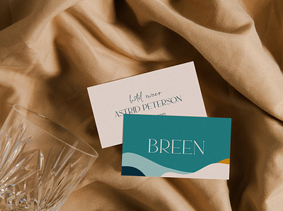 Breen Hotel | Business Cards abstract pattern brand design brand identity branding branding design business card collateral design hotel branding organic shapes
