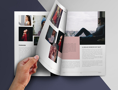 Magazine template in Adobe InDesign a4 flyer adobe bifold brochure brochure brochure design brochure template business corporate flyer fashion flyer indesign logo magazine nice ui