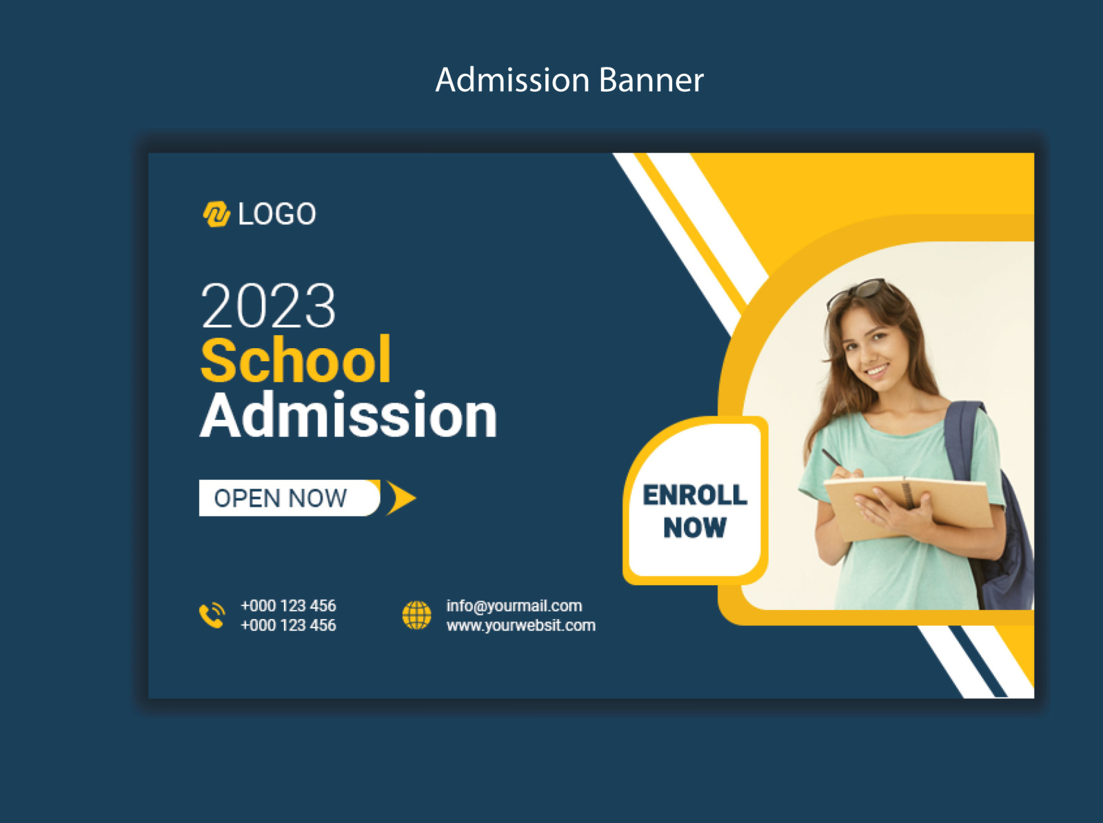 Admission School Banner by Rasel Mia on Dribbble