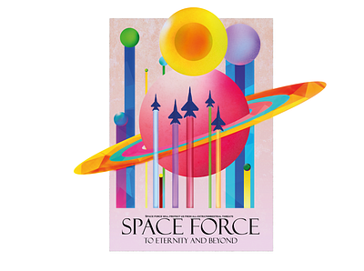 Space Force art artwork design designer poster poster art poster design space