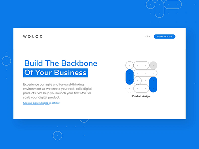 Animation Landing Page - Wolox ae after effects animation brand design branding design graphic design interface landing landing page rebrand ui user experience ux web